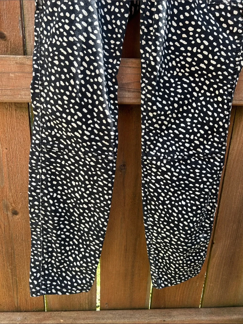 Tory Burch Walker Cargo Spotted Pony Skinny Pants Size 30